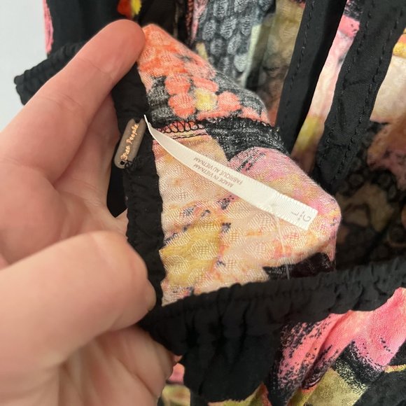 NWT Free People Wisteria Maxi Dress Foral Colorful Open Back Women Size Large - Picture 6 of 9